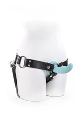 Sportsheets - Montero -  Unisex Adjustable Strap On Harness - Black/Silver - Stag Shop
