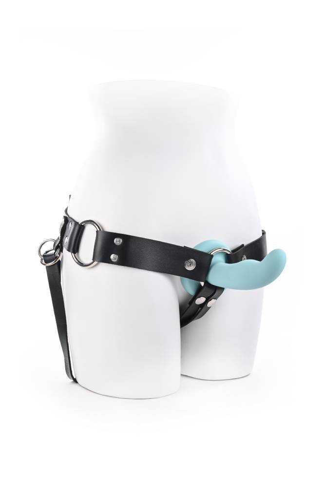 Sportsheets - Montero -  Unisex Adjustable Strap On Harness - Black/Silver - Stag Shop