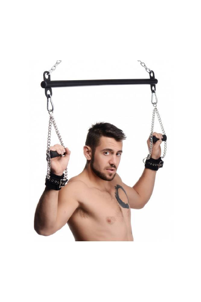 XR Brands - Master Series - Levitate Suspension Bar - Black/Silver - Stag Shop