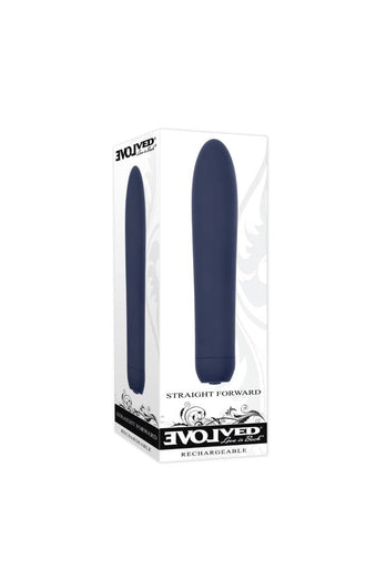Evolved - Straight Forward Vibrator - Blue - Stag Shop