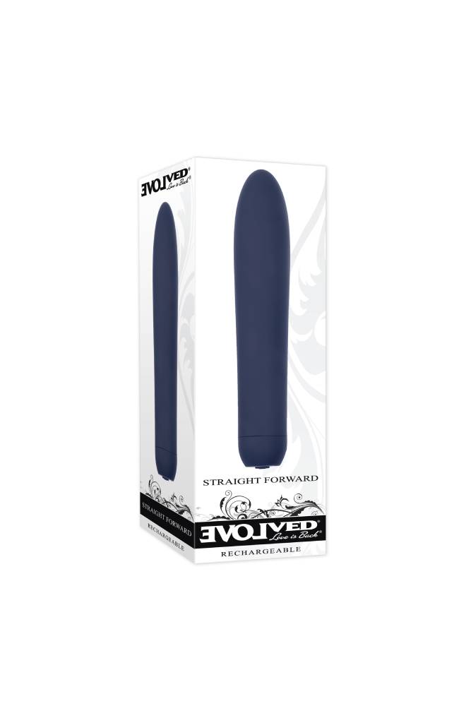 Evolved - Straight Forward Vibrator - Blue - Stag Shop