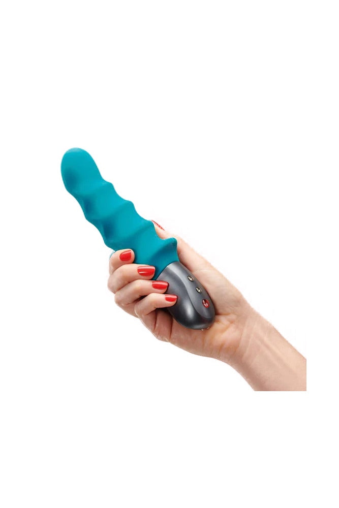 Fun Factory - Stronic Surf Ribbed Pulsator - Petrol - Stag Shop