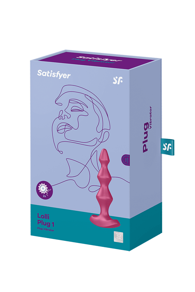 Satisfyer - Lolli 1 - Vibrating Anal Plug - Pink - Stag Shop