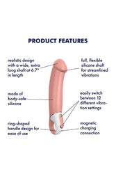 Satisfyer - Master Vibrator - Beige - Stag Shop