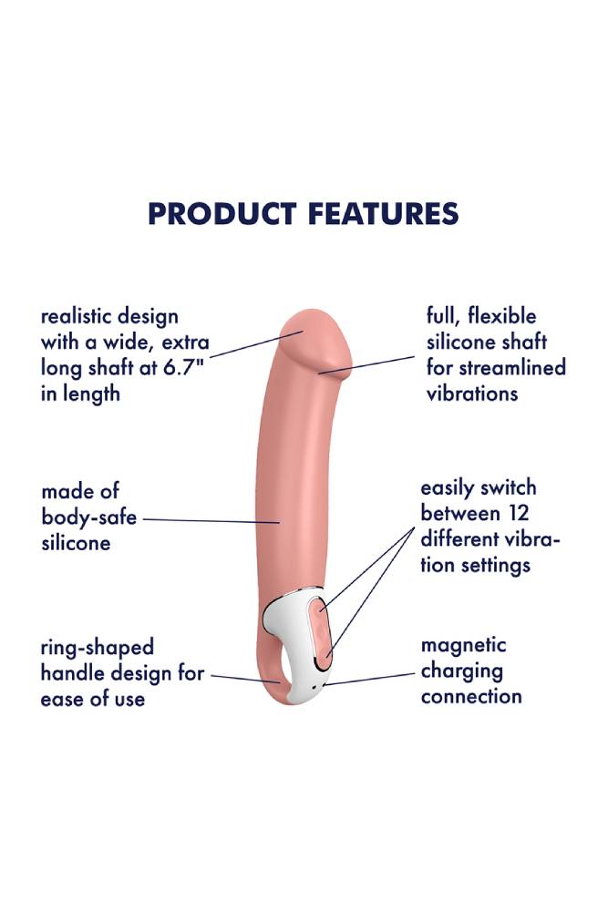 Satisfyer - Master Vibrator - Beige - Stag Shop