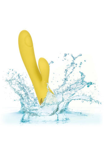Cal Exotics - California Dreaming - San Diego Seduction Dual Vibrator - Yellow - Stag Shop