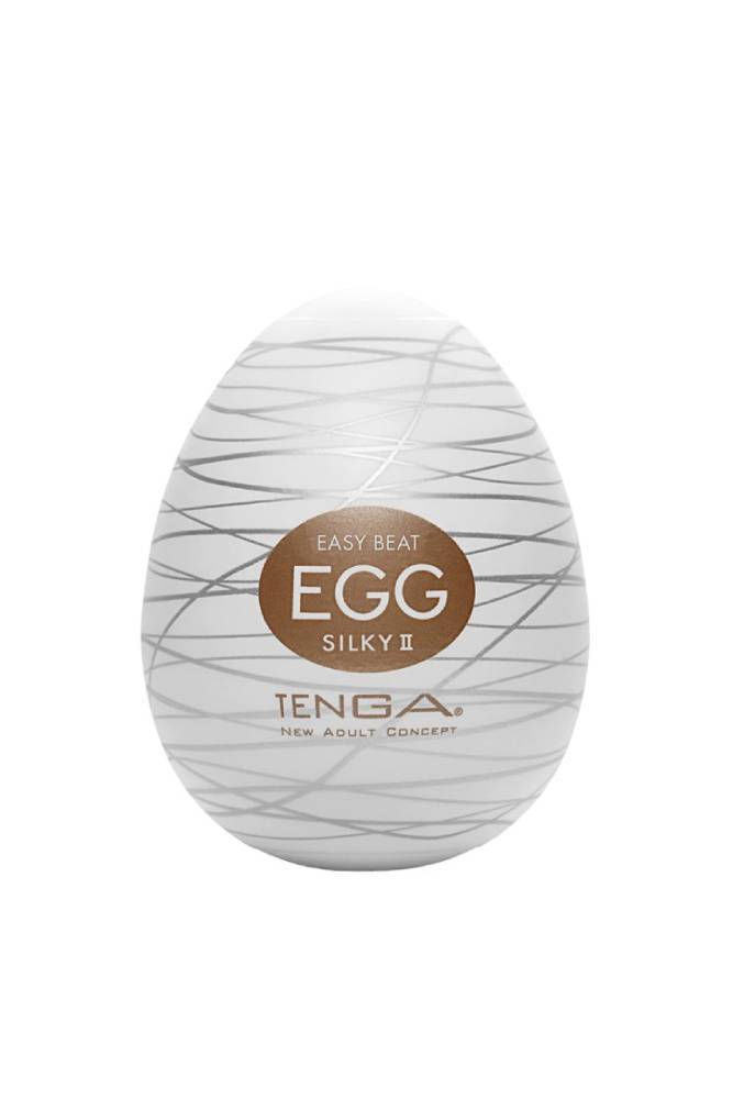 Tenga - Egg - Silky II Textured Egg Masturbator - Stag Shop