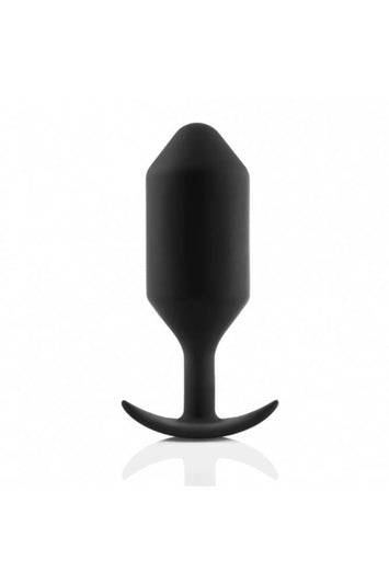 b-Vibe - Snug Plug 6 - Weighted Anal Plug - Black - Stag Shop