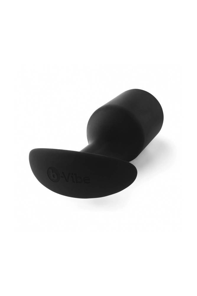b-Vibe - Snug Plug 6 - Weighted Anal Plug - Black - Stag Shop