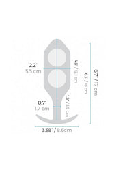 b-Vibe - Snug Plug 6 - Weighted Anal Plug - Black - Stag Shop
