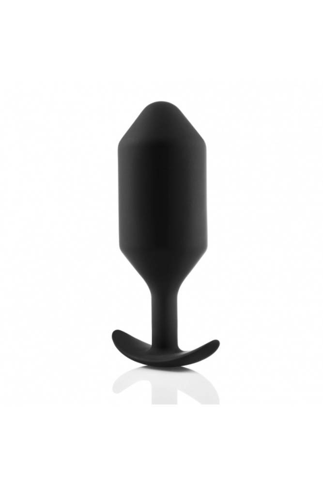 b-Vibe - Snug Plug 6 - Weighted Anal Plug - Black - Stag Shop