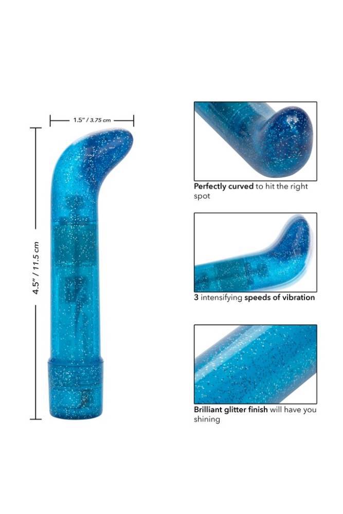 Cal Exotics - Sparkle Mini G-Spot Vibrator - Blue - Stag Shop