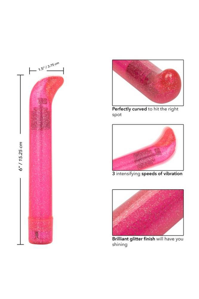 Cal Exotics - Sparkle Slim G-Spot Vibrator - Pink - Stag Shop