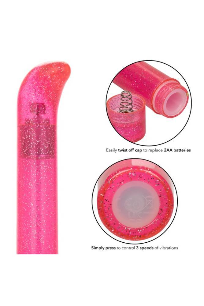 Cal Exotics - Sparkle Slim G-Spot Vibrator - Pink - Stag Shop