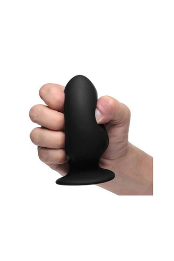 XR Brands - Squeeze-It - Squeezable Silicone Anal Plug - Medium - Stag Shop