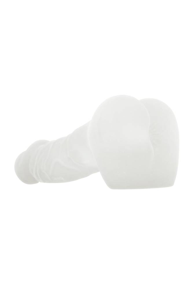 Evolved - Gender X - Stroke and Poke 2-in-1 Stroker & Dildo - Clear - Stag Shop