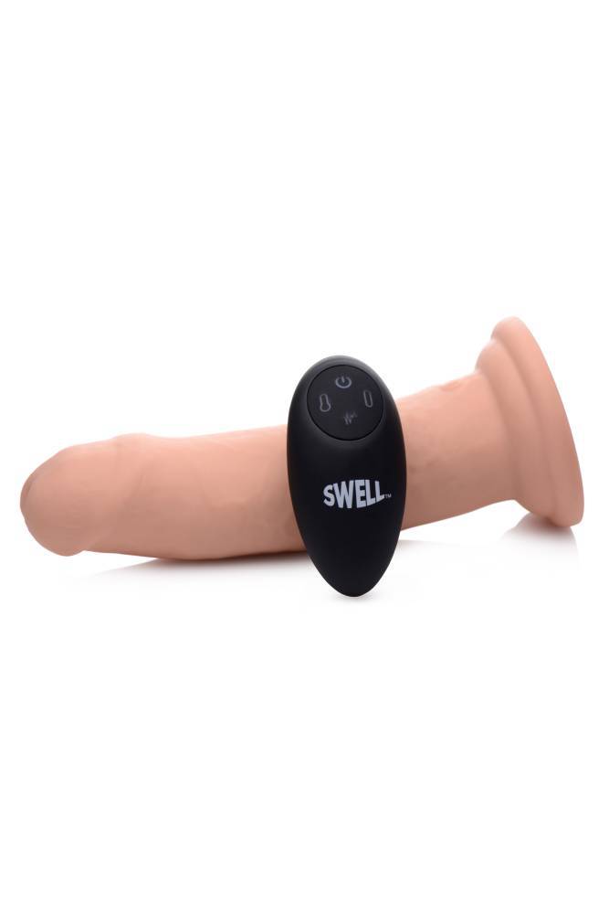 XR Brands - Swell 7X Inflatable Vibrating Silicone Dildo - 7 Inch - Stag Shop
