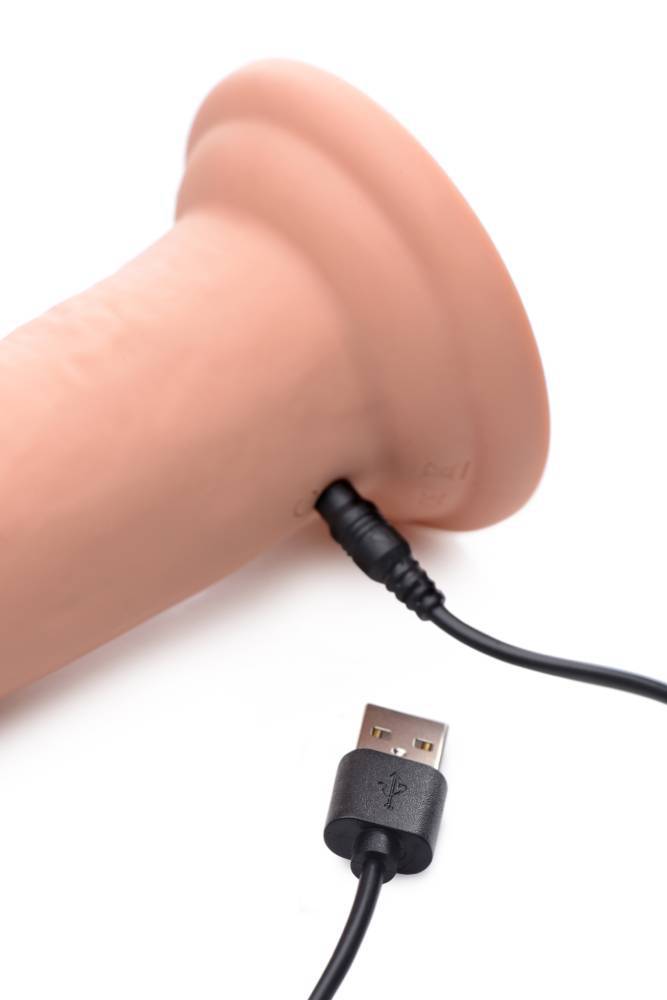 XR Brands - Swell 7X Inflatable Vibrating Silicone Dildo - 7 Inch - Stag Shop