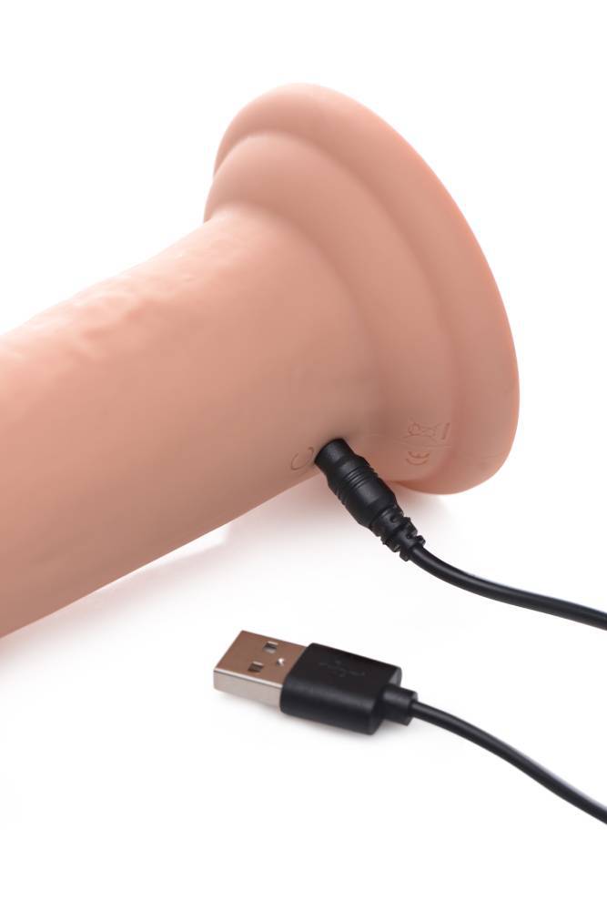 XR Brands - Swell 7X Inflatable Vibrating Silicone Dildo - 8.5 Inch - Stag Shop