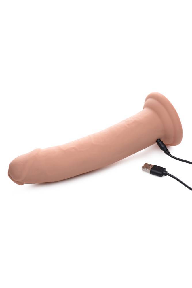 XR Brands - Swell 7X Inflatable Vibrating Silicone Dildo - 8.5 Inch - Stag Shop