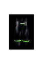 Ouch by Shots Toys - Thigh Cuffs with Belt and Handcuffs - Glow in the Dark - Stag Shop