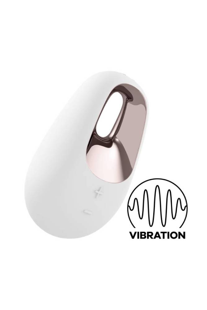 Satisfyer - Layons - White Temptation Vibrator - White/Rose Gold - Stag Shop