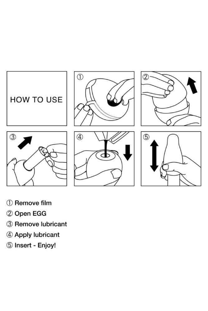 Tenga - Egg - Tornado Textured Egg Masturbator - Stag Shop