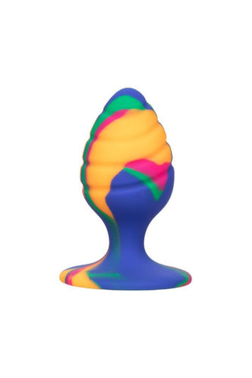 Cal Exotics - Cheeky Swirl Tie-Dye Butt Plug - Medium - Stag Shop