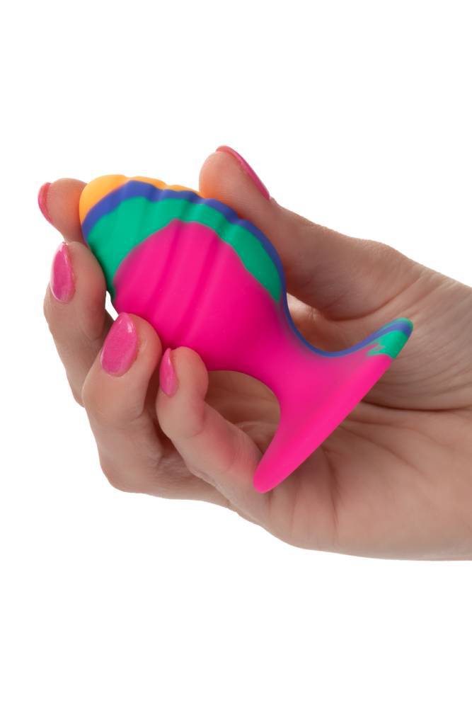 Cal Exotics - Cheeky Swirl Tie-Dye Butt Plug - Medium - Stag Shop