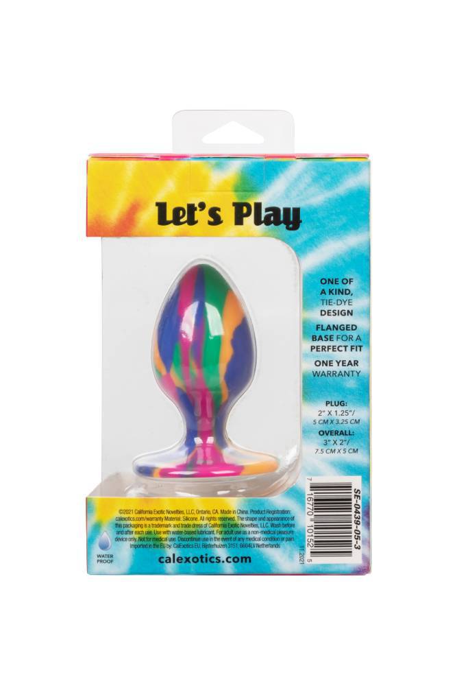 Cal Exotics - Cheeky Tie-Dye Butt Plug - Medium - Stag Shop