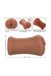 Cal Exotics - Stroke it - Tight Pussy Stroker - Brown - Stag Shop