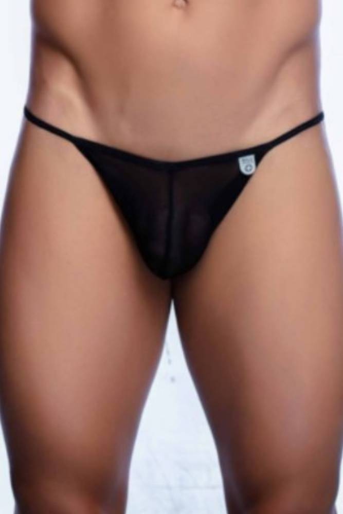 MaleBasics - String Tulle Bikini - Black - Stag Shop