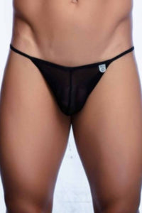 Thumbnail for MaleBasics - String Tulle Bikini - Black - Stag Shop