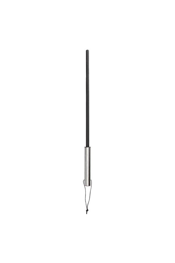 Ouch by Shots Toys - Cane With Stainless Steel Handle - Black - Stag Shop