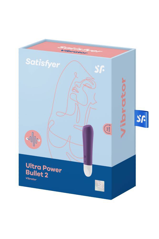 Satisfyer - Ultra Power Bullet 2 - Rechargeable Waterproof Bullet Vibrator - Purple - Stag Shop