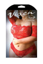Fantasy Lingerie - V723Q - Rose & Thorn Lace Crop Top & Panty Set - Queen Size - Stag Shop