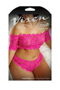 Fantasy Lingerie - V723-LUPQ - Hypnotized Lace Crop Top & Panty Set - Queen Size - Stag Shop