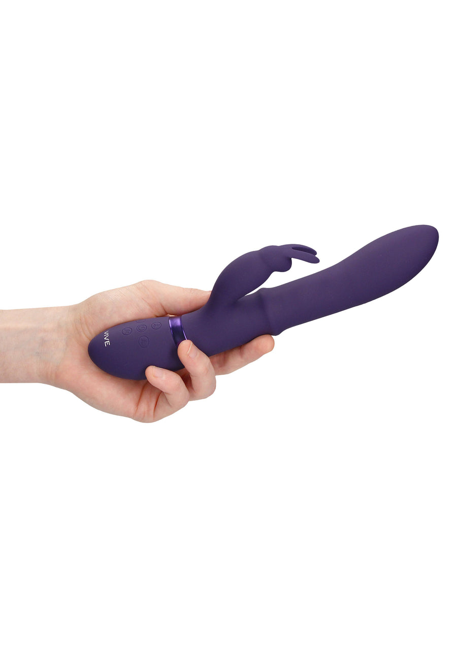 Shots Toys - VIVE - Halo - Stimulating Ring Rabbit Vibrator - Purple - Stag Shop