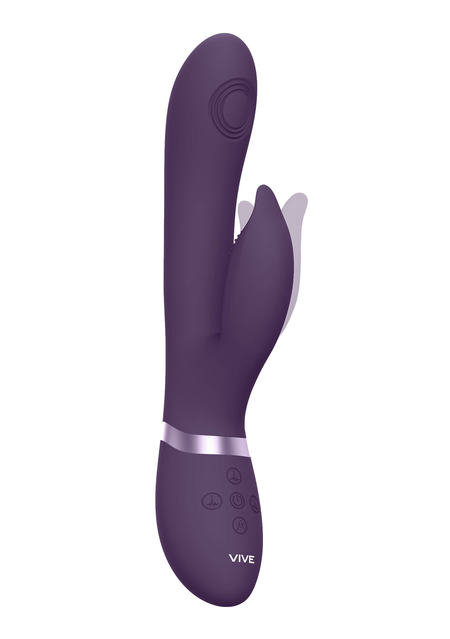 Shots Toys - VIVE - Aimi - Pulse Wave & Vibrating G-Spot Rabbit - Purple - Stag Shop
