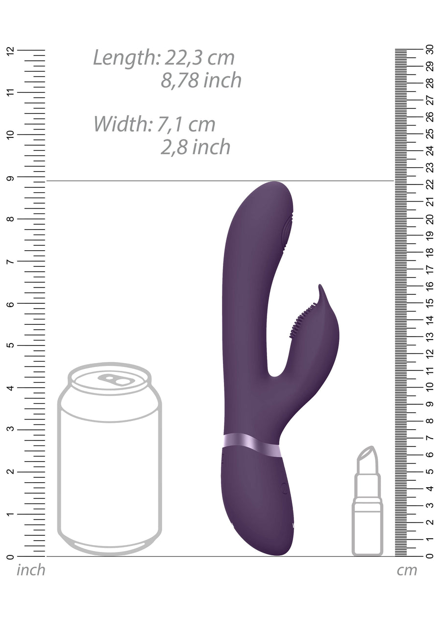 Shots Toys - VIVE - Aimi - Pulse Wave & Vibrating G-Spot Rabbit - Purple - Stag Shop