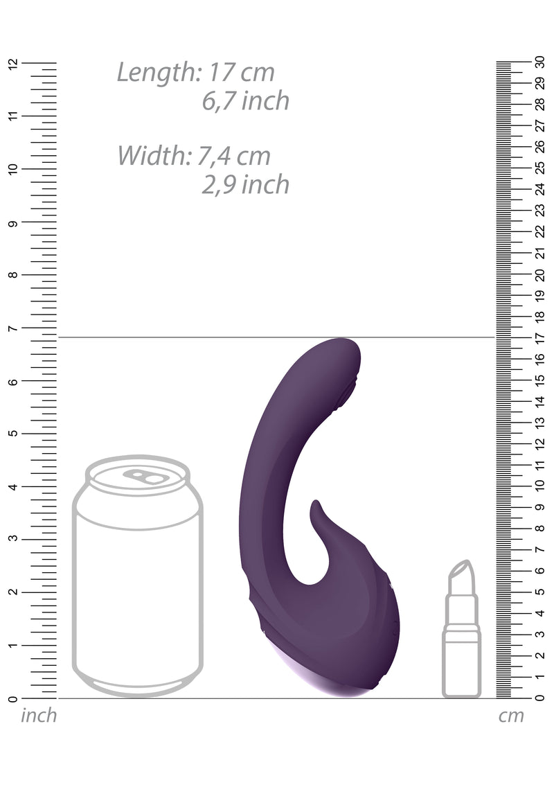 Shots Toys - VIVE - Miki - Pulse Wave & Flickering G-Spot Vibrator - Purple - Stag Shop
