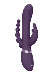 Shots Toys - VIVE - Rini Pulse Wave & Double Penetration Rabbit Vibrator - Purple - Stag Shop
