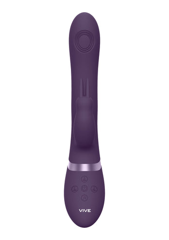 Shots Toys - VIVE - Rini Pulse Wave & Double Penetration Rabbit Vibrator - Purple - Stag Shop