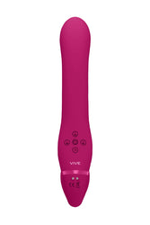 Shots Toys - VIVE - Ai Dual Vibrating & Air Wave Tickler Strapless Strap On - Pink - Stag Shop