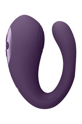 Shots Toys - VIVE - Yoko Dual Prong Vibrator with Clitoral Pulse Wave - Purple - Stag Shop