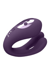 Shots Toys - VIVE - Yoko Dual Prong Vibrator with Clitoral Pulse Wave - Purple - Stag Shop