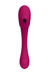 Shots Toys - VIVE - Mirai  Double Ended Pulse Wave & Air Wave Bendable Vibrator - Pink - Stag Shop