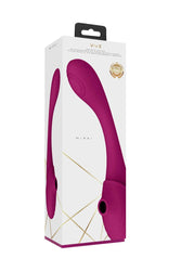 Shots Toys - VIVE - Mirai  Double Ended Pulse Wave & Air Wave Bendable Vibrator - Pink - Stag Shop