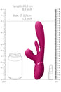 Shots Toys - VIVE - Ena Thrusting Vibrator with Flapping Tongue & Air Wave Stimulator - Pink - Stag Shop