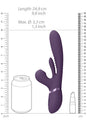 Shots Toys - VIVE - Kura Thrusting Vibrator with Flapping Tongue & Air Wave Stimulator - Purple - Stag Shop